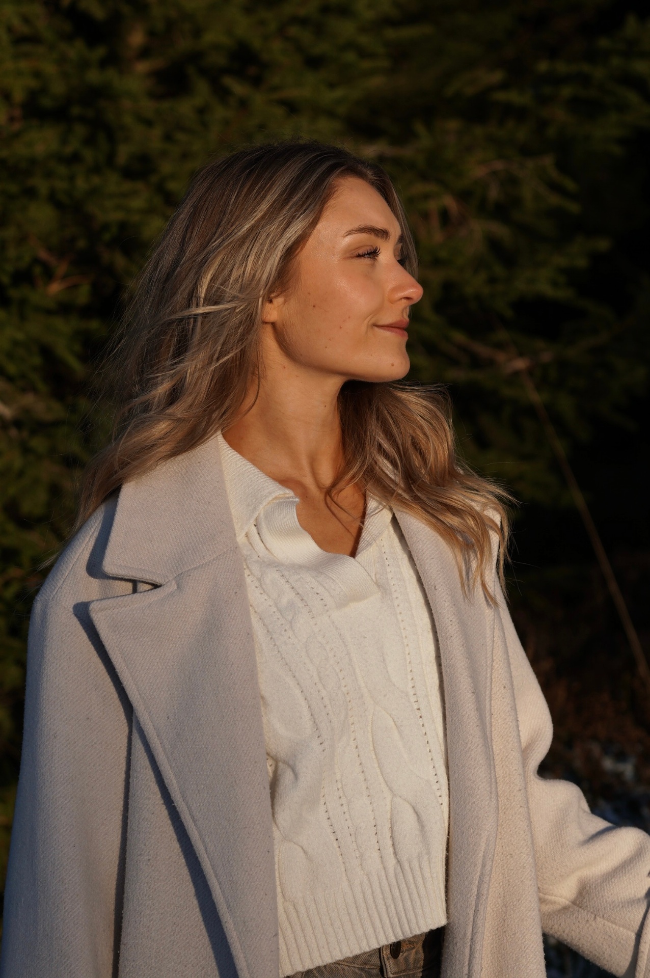 Alina in golden hour light